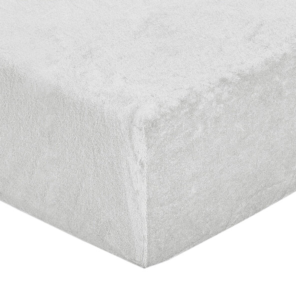 Supermjukt frotté-draglakan i stretch, 180-200 x 200 cm, vitt