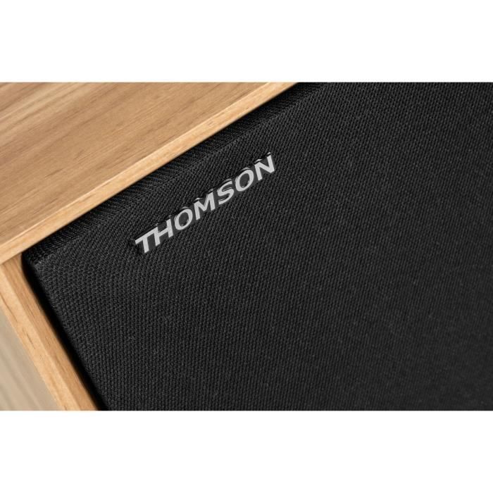 Altavoz doméstico de madera THOMSON WS502 - Bluetooth 5.0, 100W, RCA, USB, entrada auxiliar