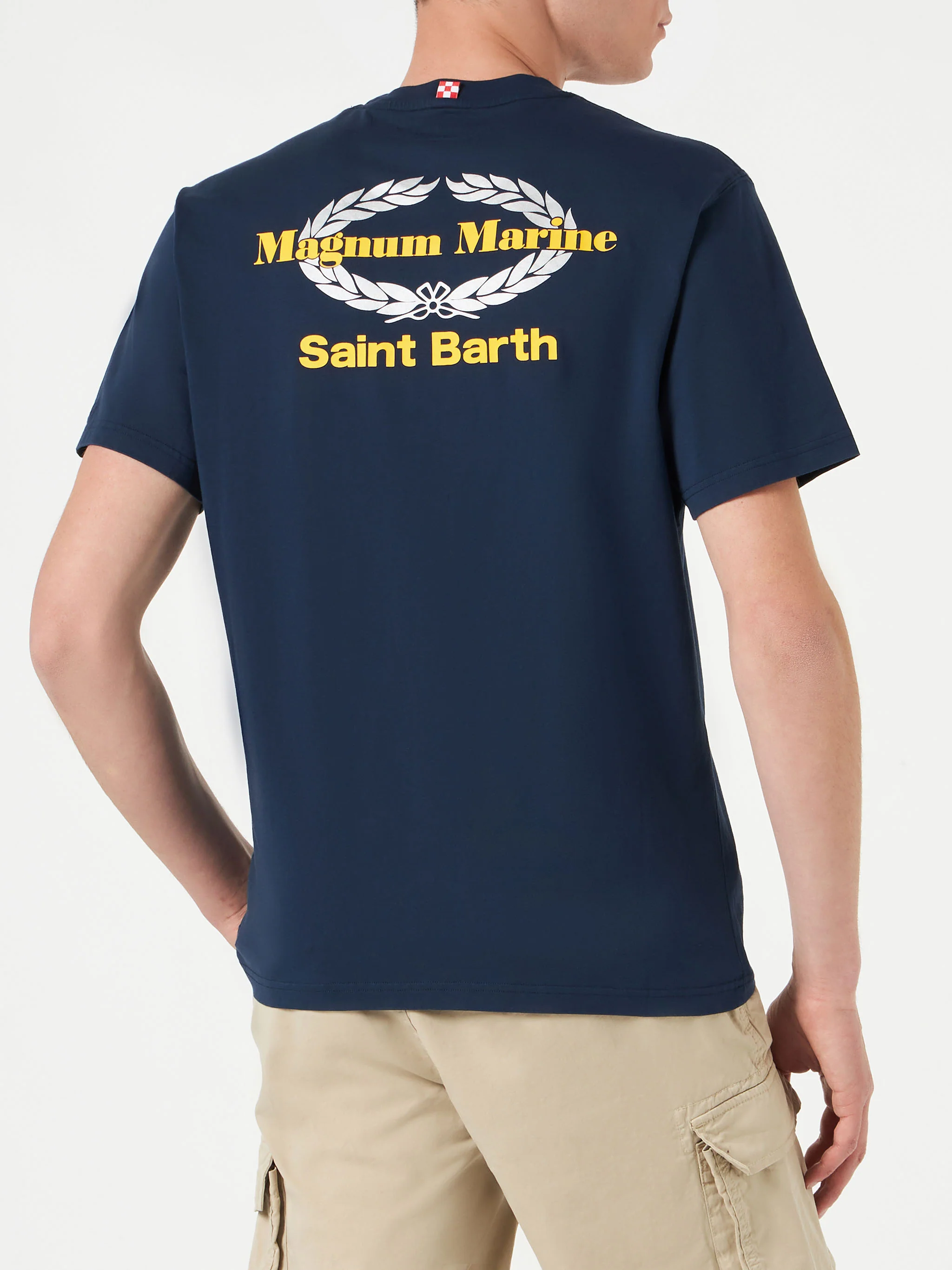 T-shirt da uomo in cotone con stampa Magnum Marine | EDIZIONE SPECIALE