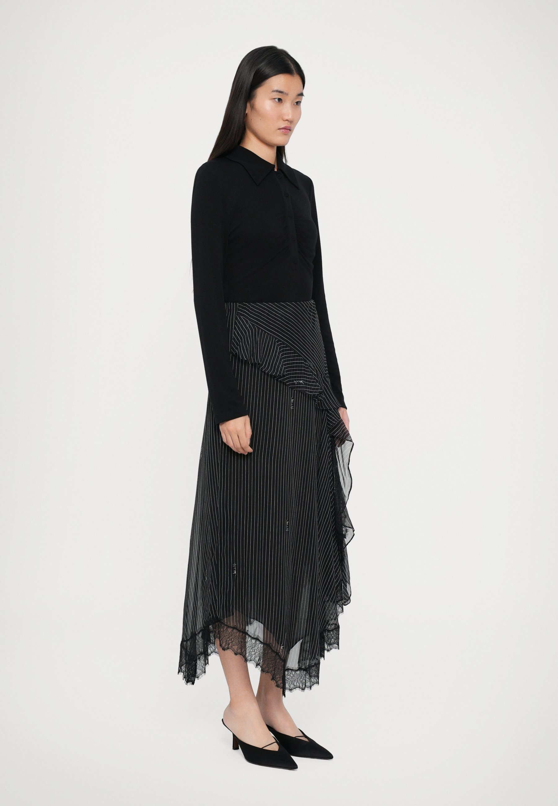 Diane von Furstenberg SYLVIE ROK - Maxi rok - zwart