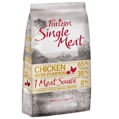 Purizon Single Meat Adult Dog - Kornfri Kylling med Gresskar