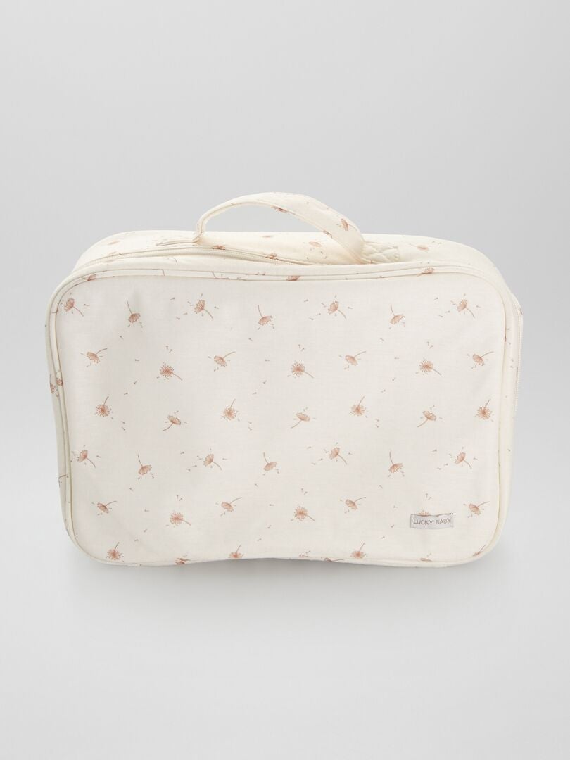 Bolsa de maternidade estampada - BRANCA