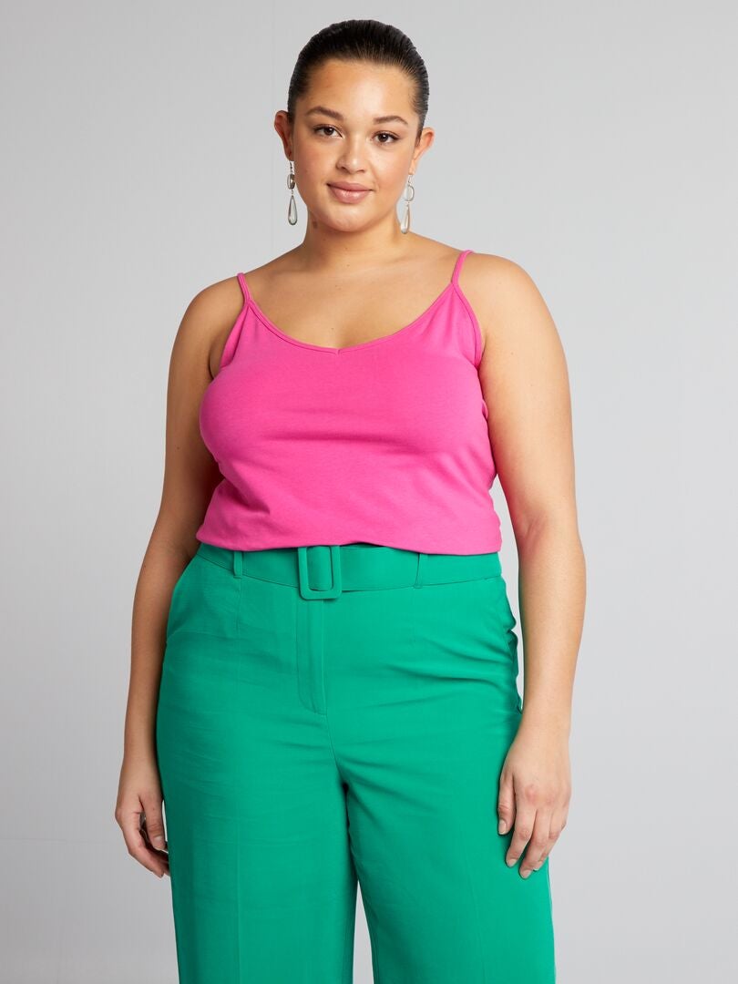 Camisole met dunne bandjes - ROZE