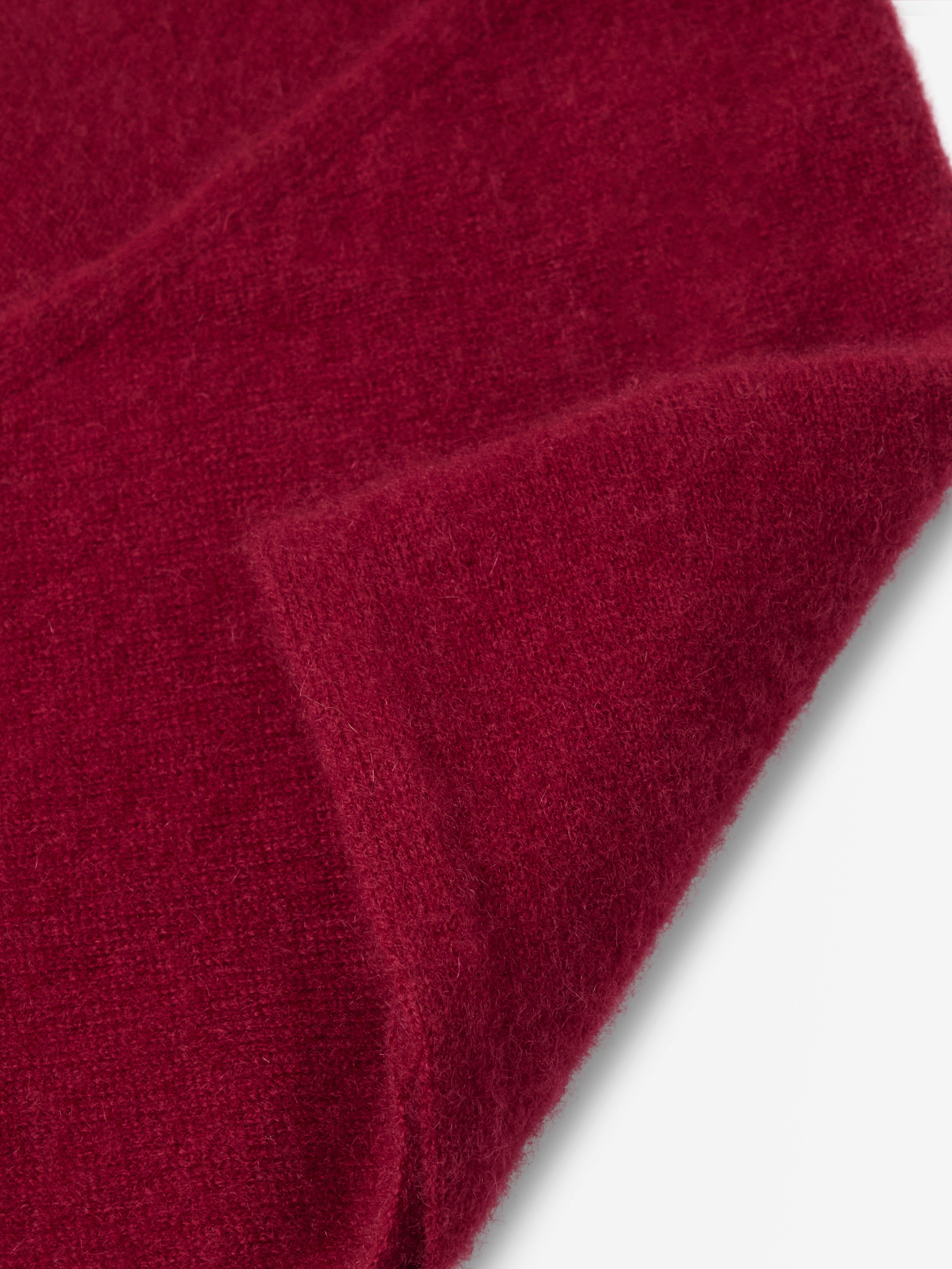 Écharpe en cachemire rouge