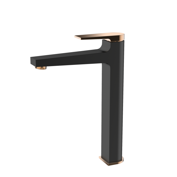 Bateria Umywalkowa Wysoka Midnight Invena Trend, Black/Gold