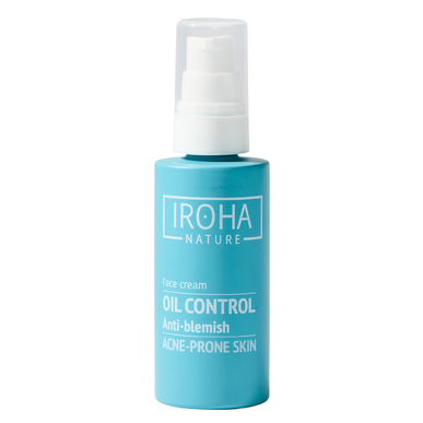 Iroha Nature Ansiktskrem Oljekontroll Anti-urenheter Krem for akneutsatt hud 50 ml
