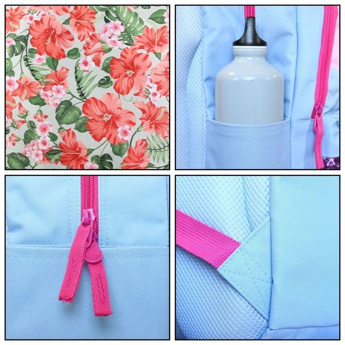 Mochila BAGTROTTER Offshore de 2 compartimentos, flores grises