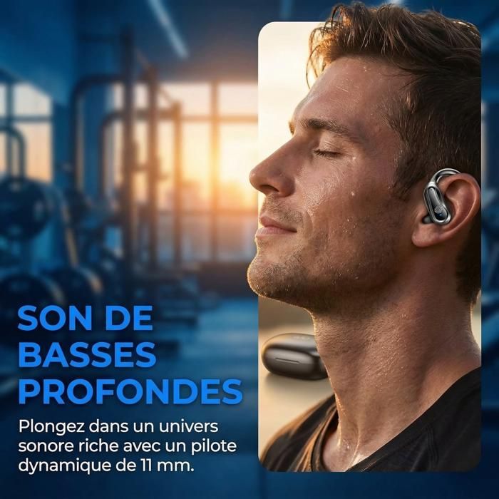 Wireless Earbuds - FINGERTIME - Hi-Fi Stereo Sound, IPX7 Waterproof, 42H Battery Life, Comfortable, Lightweight, Black
