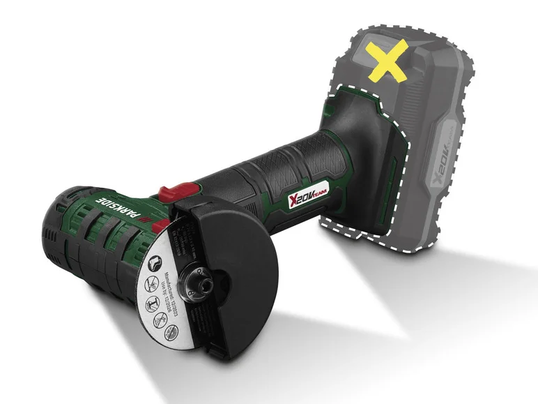 Polizor unghiular fără fir PARKSIDE® PWSAM 20-Li A1, 20 V