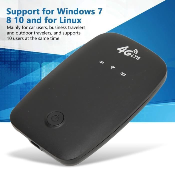 Portable WiFi Access Point - SURENHAP - H808 - 4G LTE - 2100mAh Battery - Supports up to 10 users