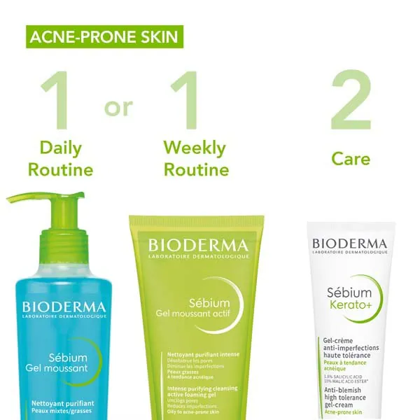 Bioderma Sebium Kerato+ Gelcreme für zu Akne neigende Haut 30 ml