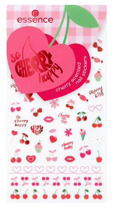 Naljepnice za nokte So Cherry Happy Ukrašavanje i umjetnost noktiju