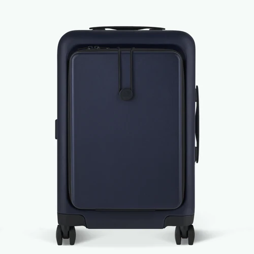 Cabaia Valigia rigida a 4 ruote CDG, custodia blu navy semplice