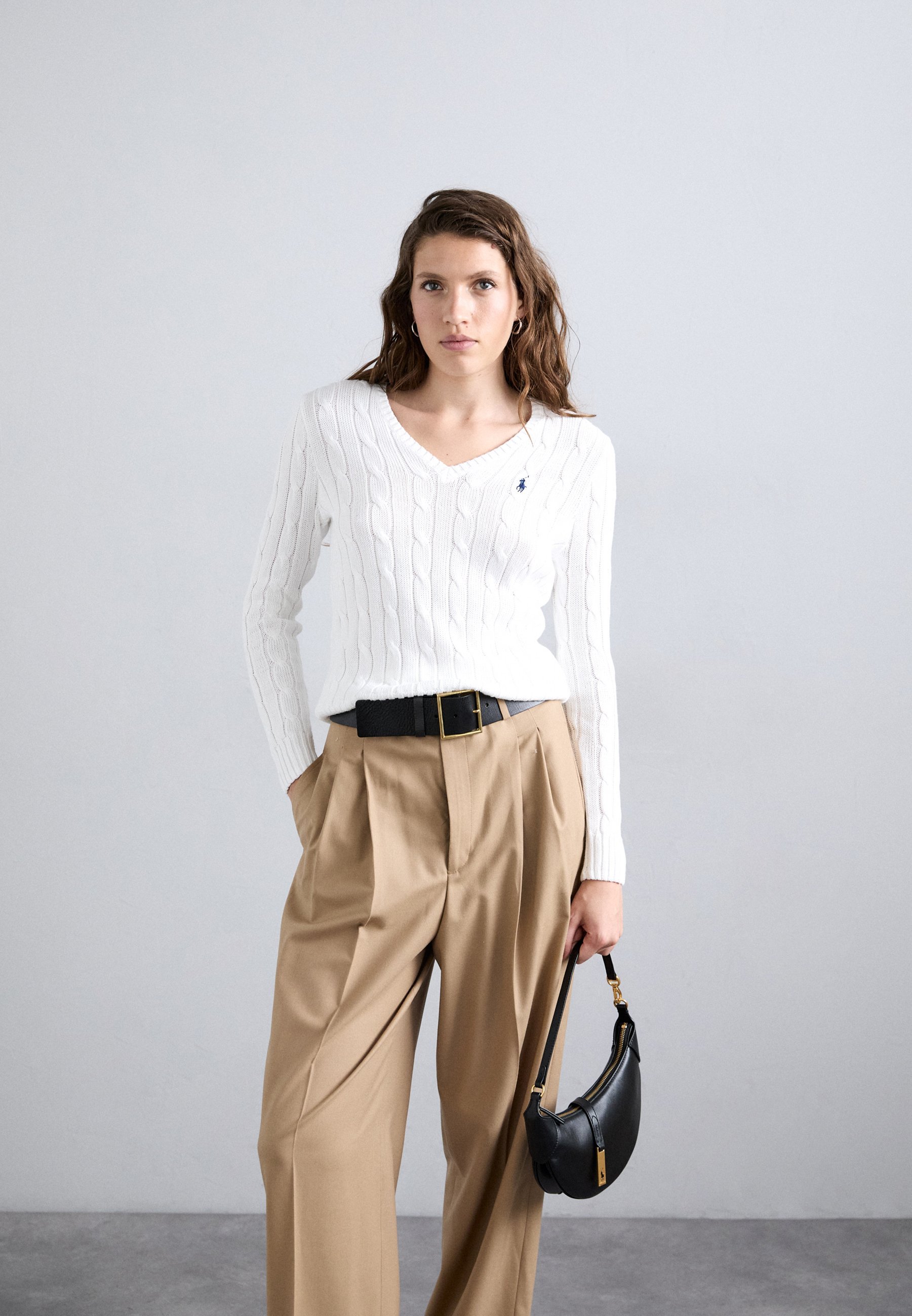 Pull Polo Ralph Lauren KIMBERLY - blanc