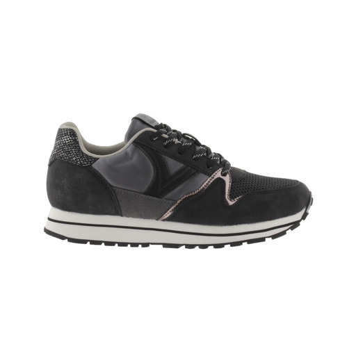Zapatillas Victoria Cometa Multimaterial Con Piezas Metalizadas
