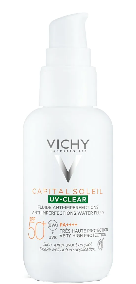Vichy Capital Soleil Uv Clear Fluid przeciw niedoskonałościom SPF50+