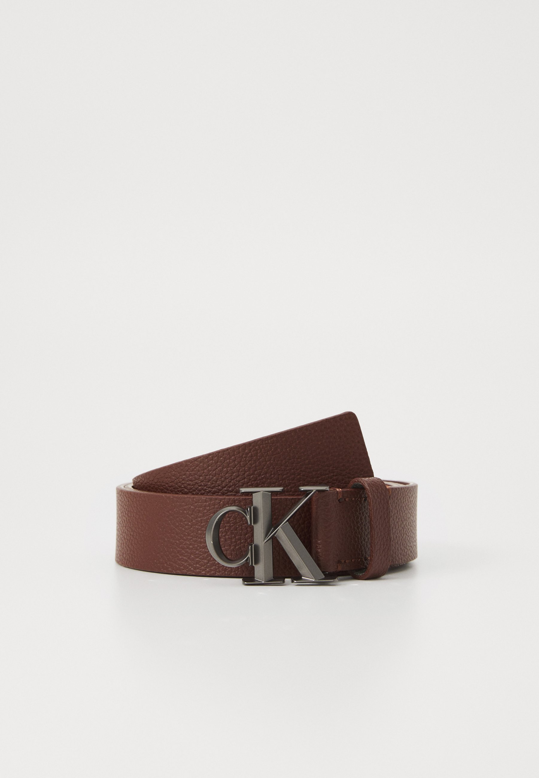 Calvin Klein HARDWARE SEIZOENSCOLLECTIE - Riem - kastanjebruin/mat metaalkleurig