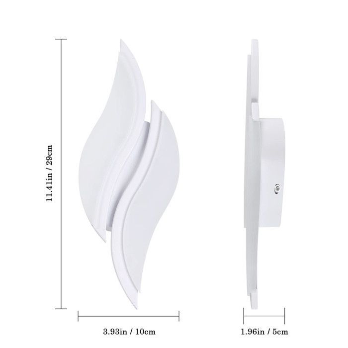 DELIPOP Applique murale LED 12W Moderne - Blanc - 6500K - Double source - Éclairage pour couloir balcon escalier