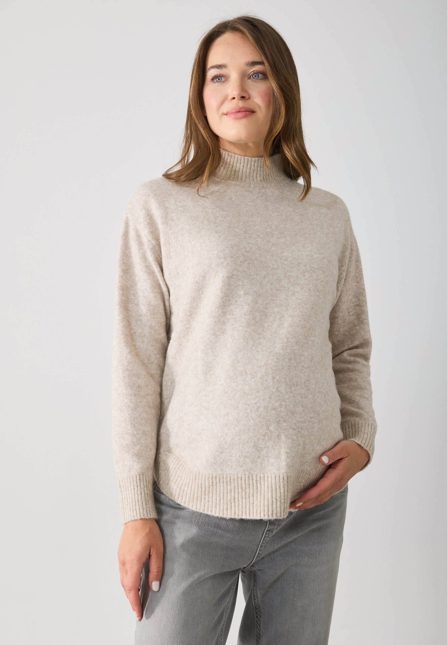 Anna Field MAMA Pullover - taupe