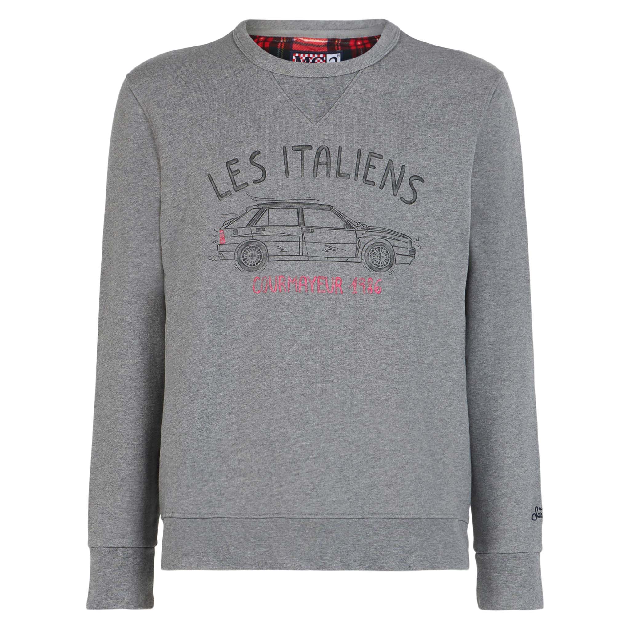 Katoenen sweatshirt met Les Italians-print.