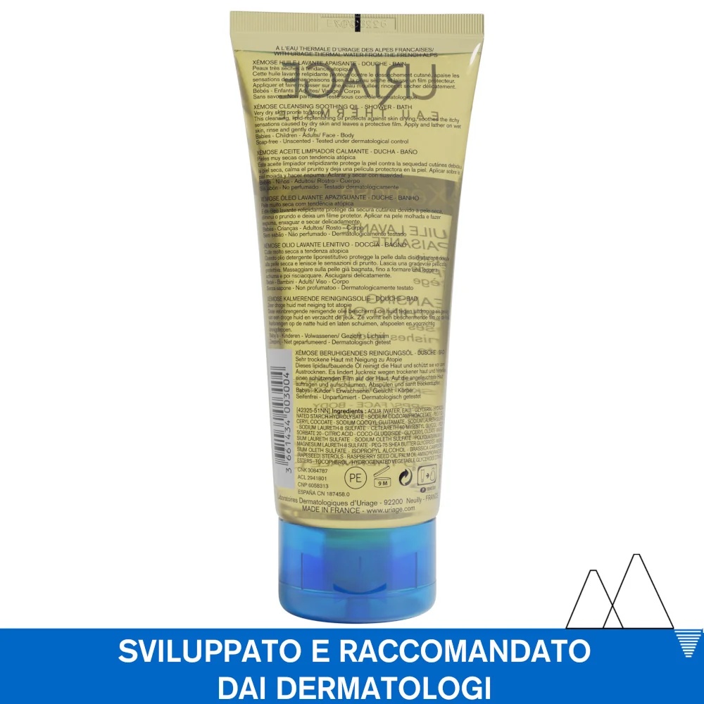 URIAGE Uriage Xèmose Verzachtende Reinigingsolie voor Douche en Bad 200 ml Reinigend en Hydraterend