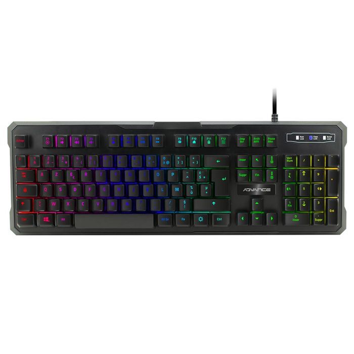 Gamer Pack - ADVANCE - GTA 230 - Semi-mechanisch toetsenbord met 105 toetsen - Muis met 3200 DPI - RGB-headset voor meerdere consoles