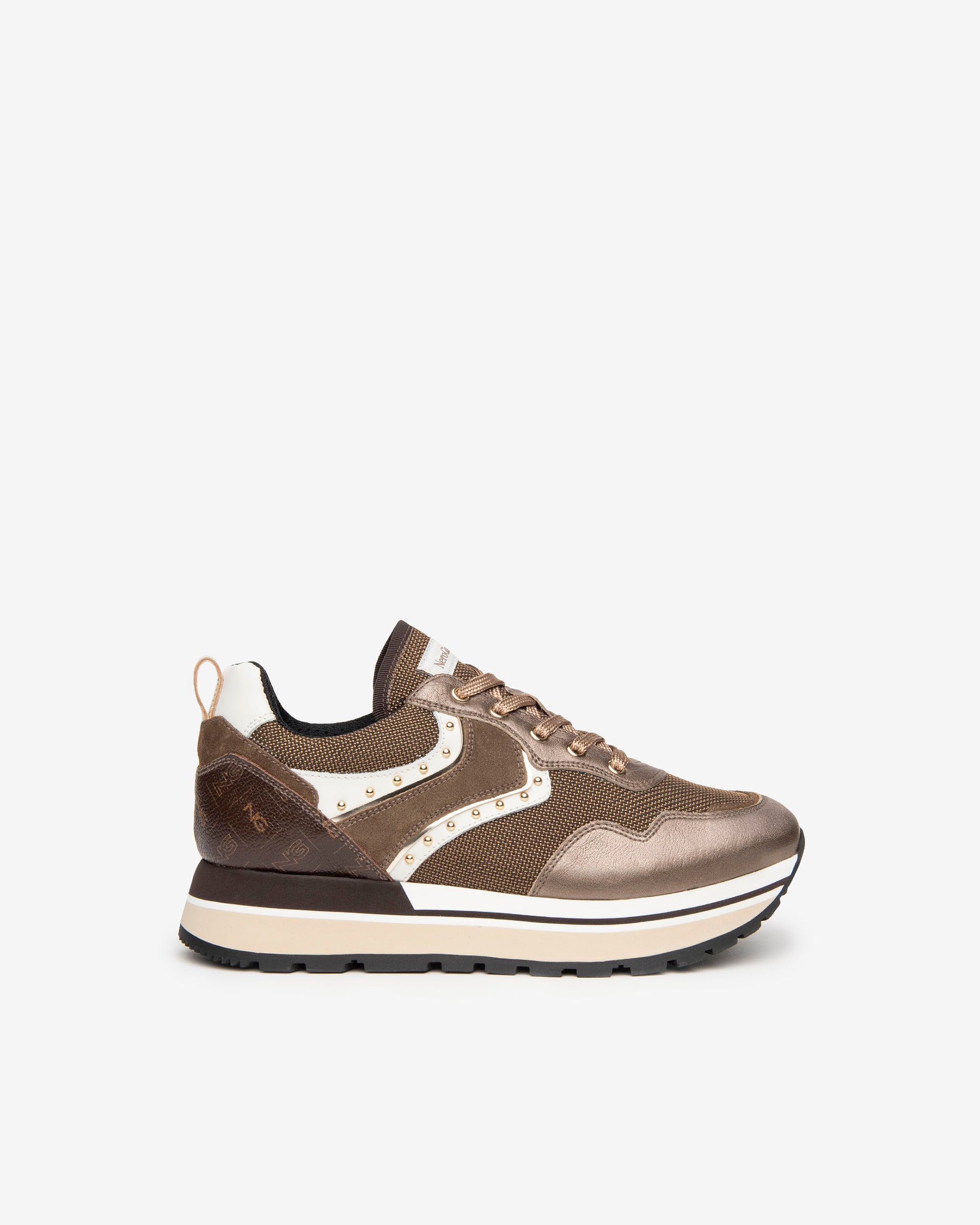  Baskets en cuir et daim pour femmes