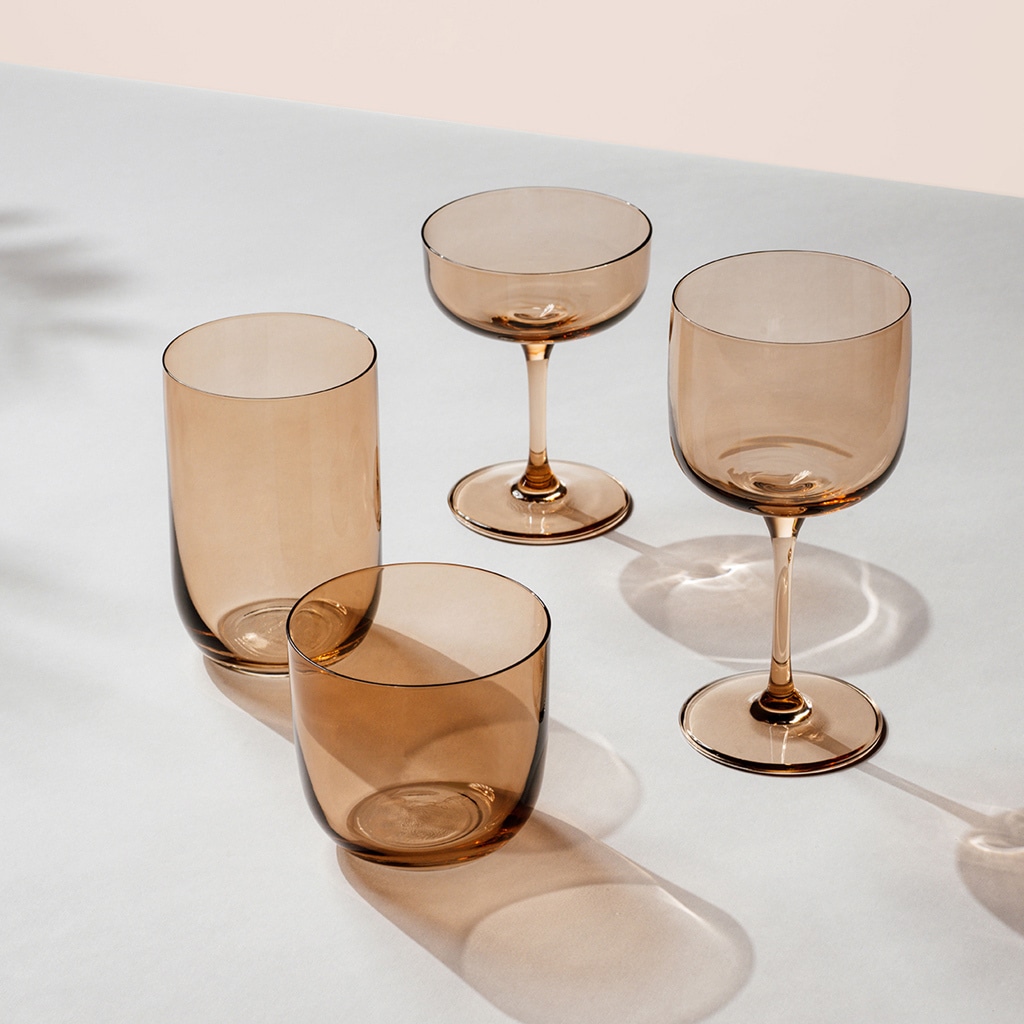 Verre à eau Villeroy & Boch, verre long drink, lot de 2, modèle « Like Clay » – 1 pièce