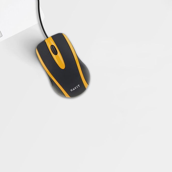 Computer mouse - HAVIT - MS753 - 1000 DPI - Ergonomic - Symmetrical - Black/Blue