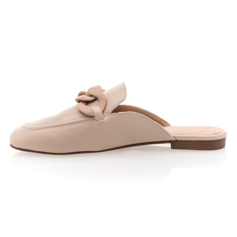 Zuecos/mules beige para mujer