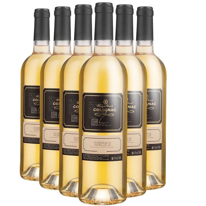 Marquis Aimé de Colignac Bordeaux Moelleux - Vino Blanco Burdeos (6x75cl)