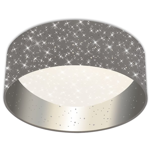 Lampa sufitowa Maila LED 32 cm tkaninowa szara