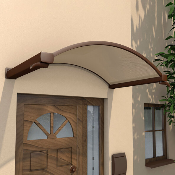 Round arched canopy NO-160, brown
