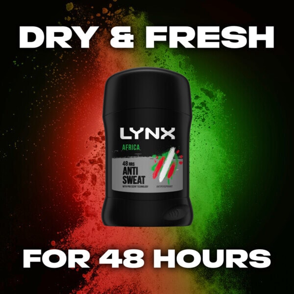 Desodorante Antitranspirante em Bastão Lynx 48 Horas África 50ml