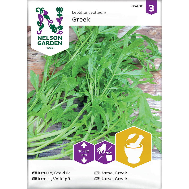 Semillas de jardín Nelson Berro griego