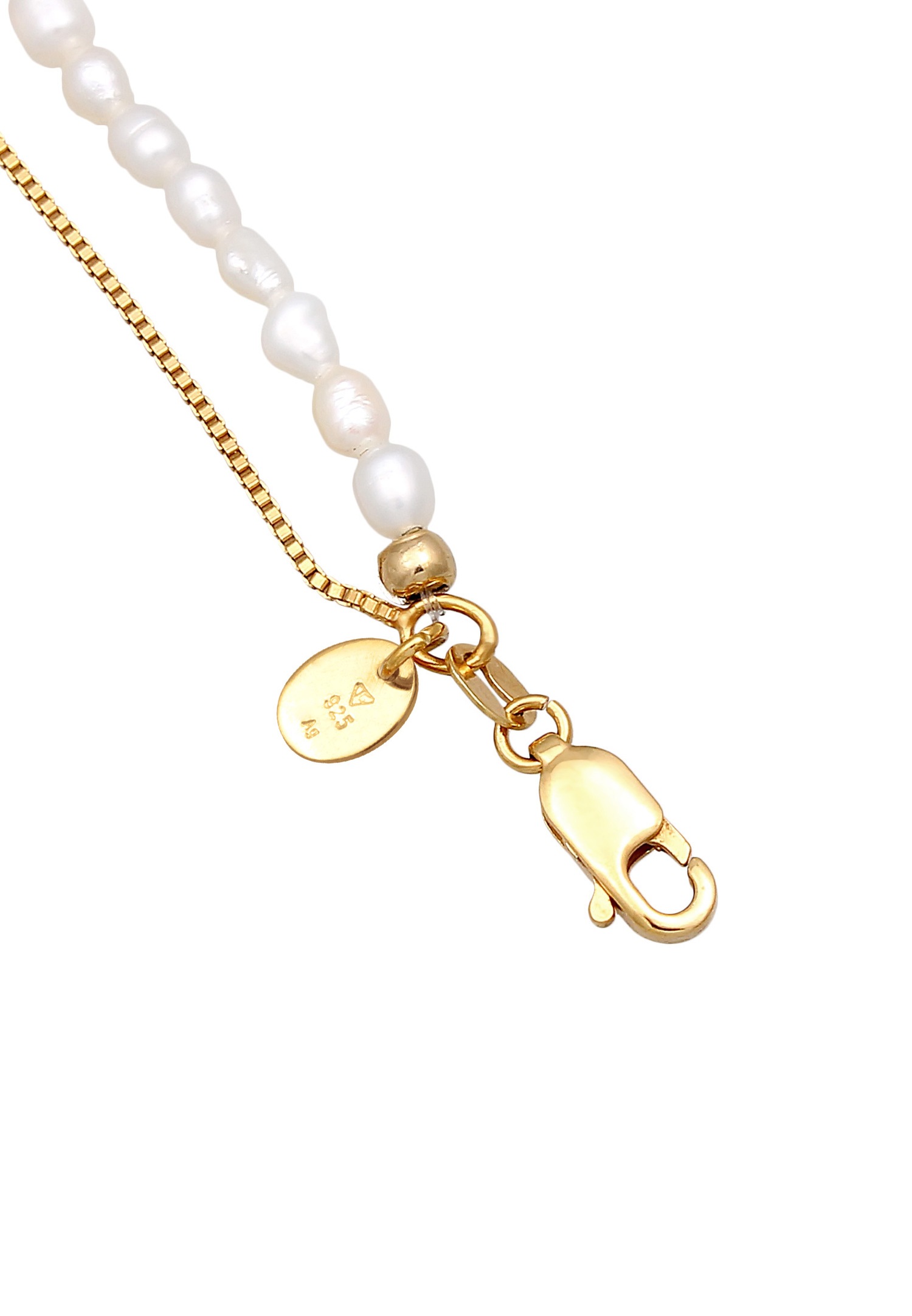 Elli PREMIUM Femme Choker Pendentif Soleil Couches avec Perles de Culture d'Eau Douce en argent sterling 925