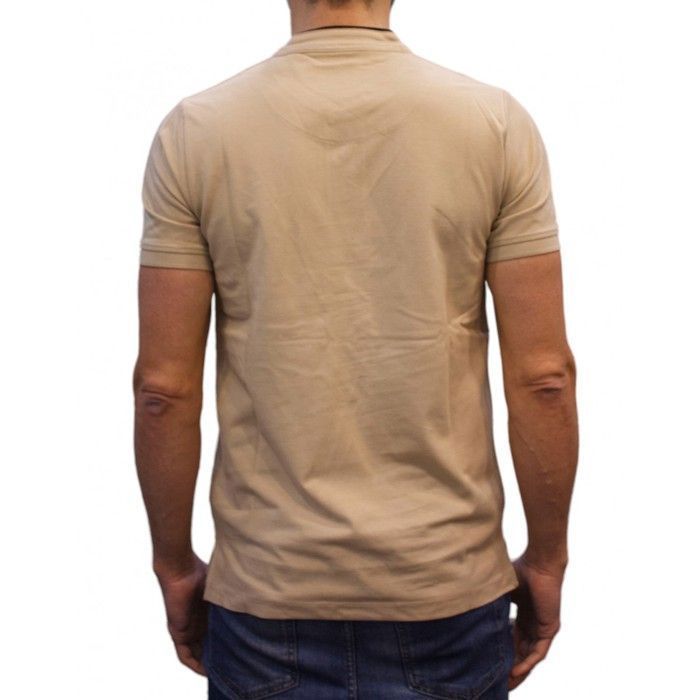 Cerruti 1881 Polo manga corta cuello mao New Firenza Beige Hombre