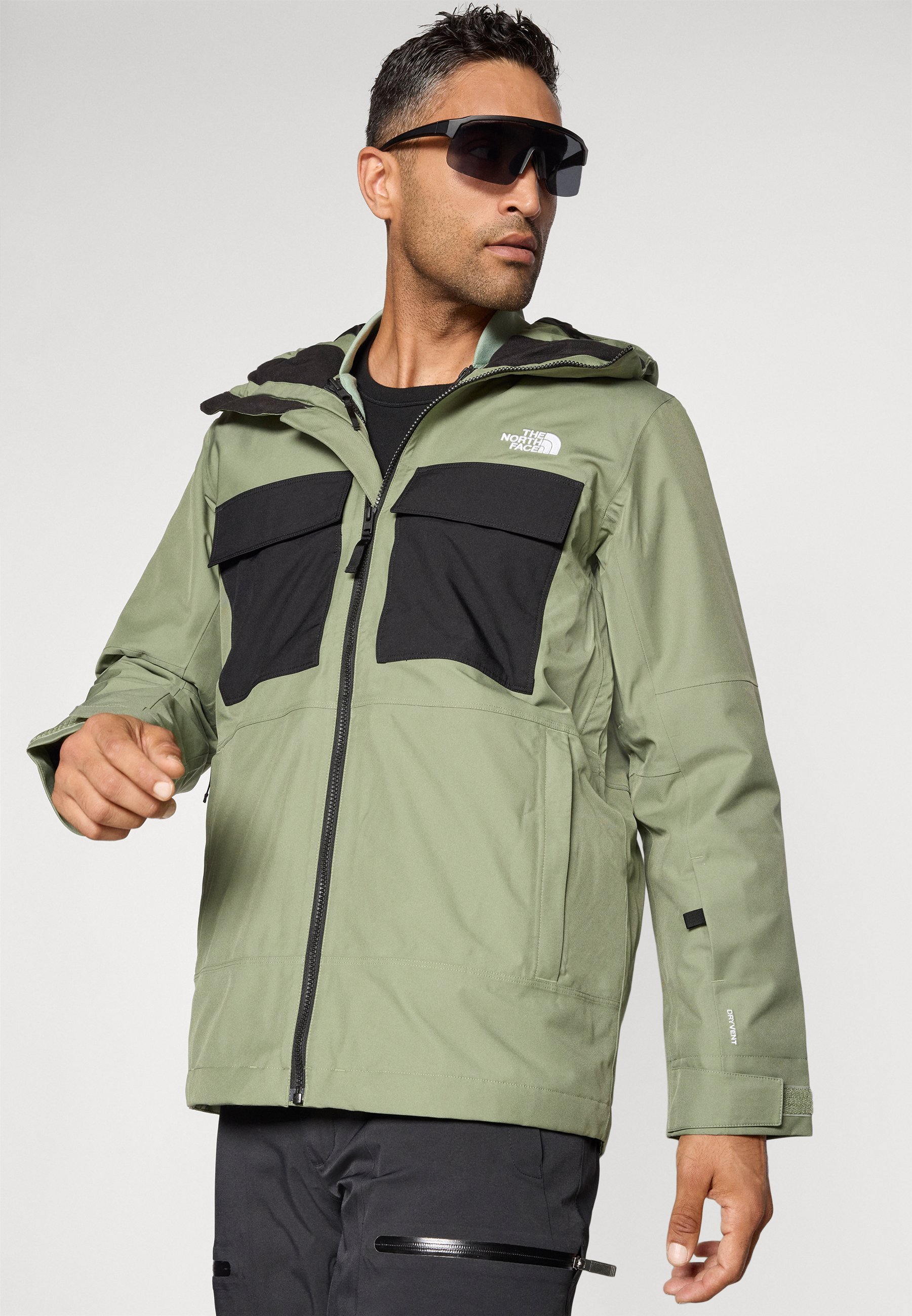 The North Face FOURBARREL TRICLIMATE JACKET - Lumilautailutakki - black/white