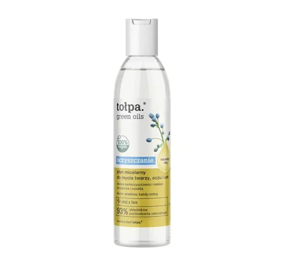 TOŁPA GREEN OILS OCZYSZCZANIE PŁYN MICELARNY DO MYCIA TWARZY OCZU I UST 200ML