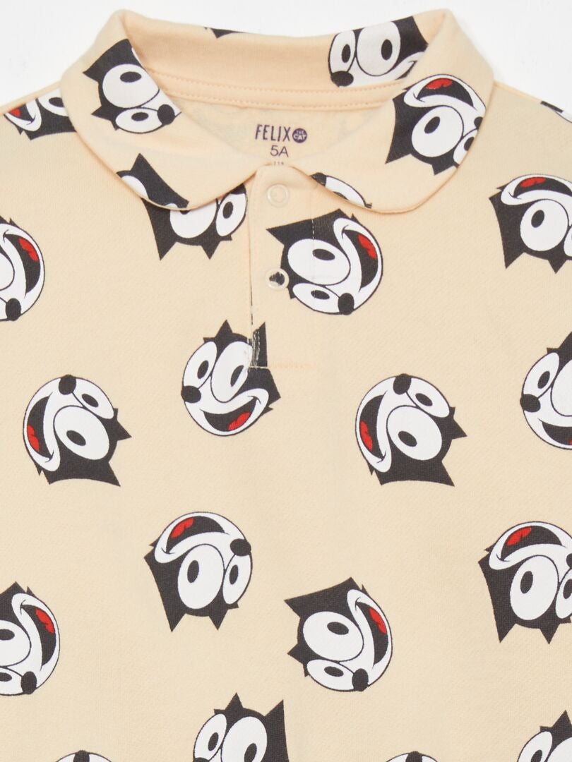 Sudadera con estampado de 'Felix el Gato' - BEIGE