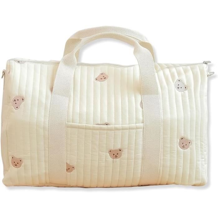 Bolso cambiador grande bordado para bebé, bolso de viaje ligero, bolso cambiador de hombro, bolso de maternidad