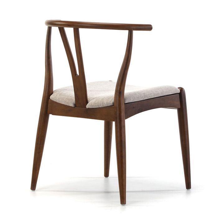 VS Venta-stock Pack 2 chaises Rustic, Couleur Noyer, Bois Massif, 55 cm (Longueur) 54,5 cm (Profondeur) 76 cm (Hauteur)