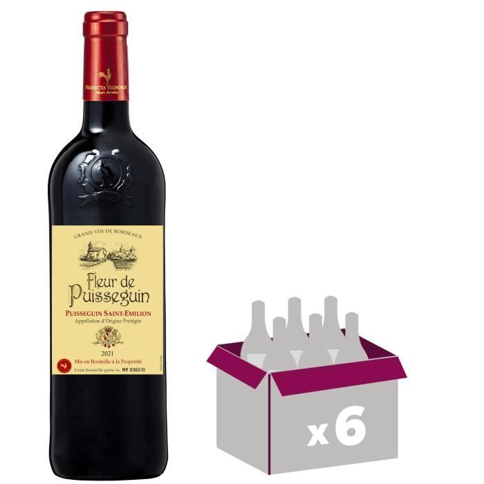 Fleur de Puisseguin 2021 Puisseguin Saint-Emilion - Burdeos - 75 cl x6