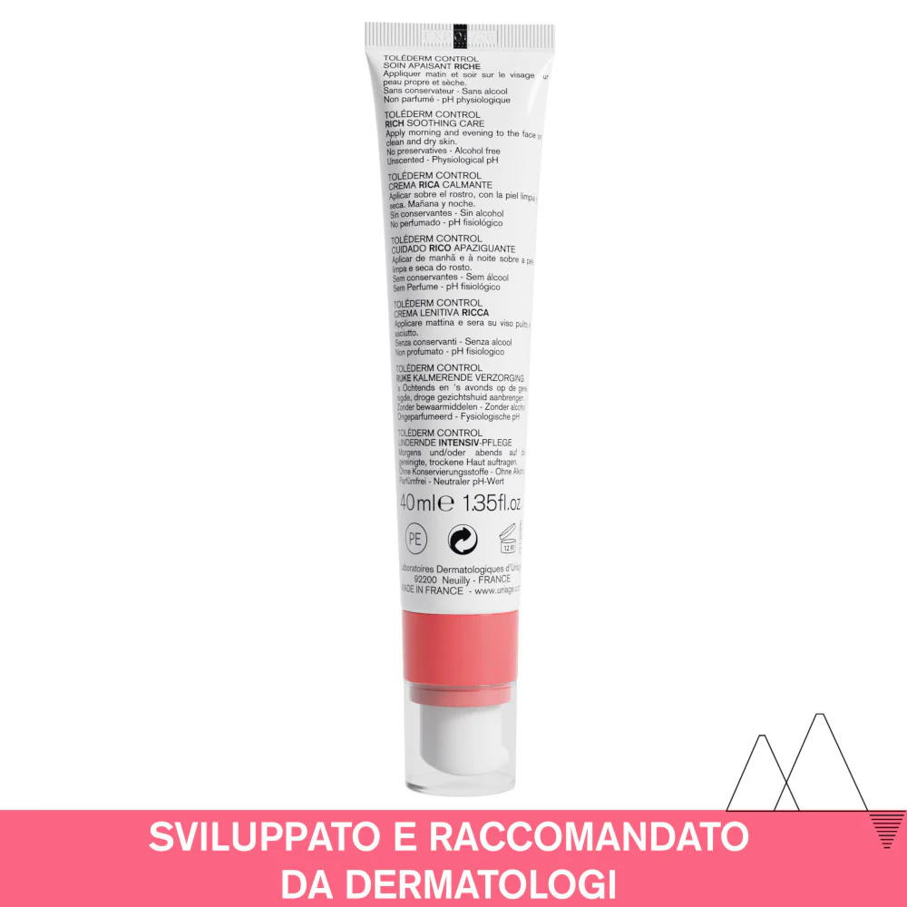 TOLÉDERM CONTROL Toléderm Control Crema Ricca - Crema viso giorno lenitiva
