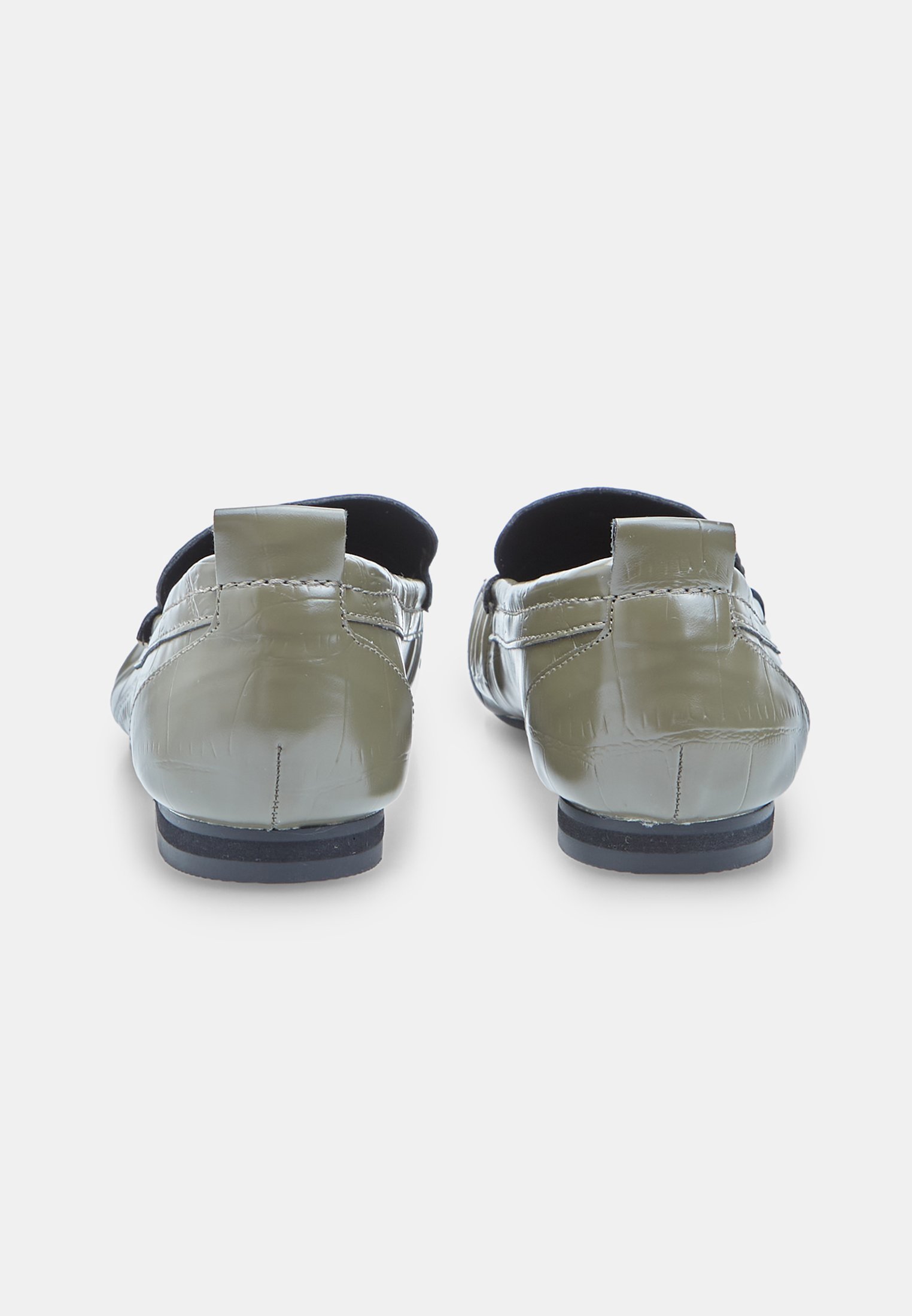 Bata CON NAPPINE LABEL - Slip-ons - verde