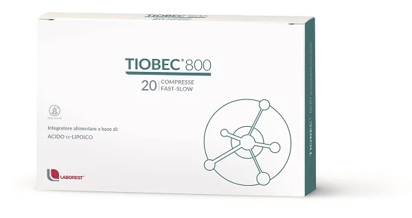 LABOREST Tiobec 800 20 comprimés à action rapide et lente, complément antioxydant