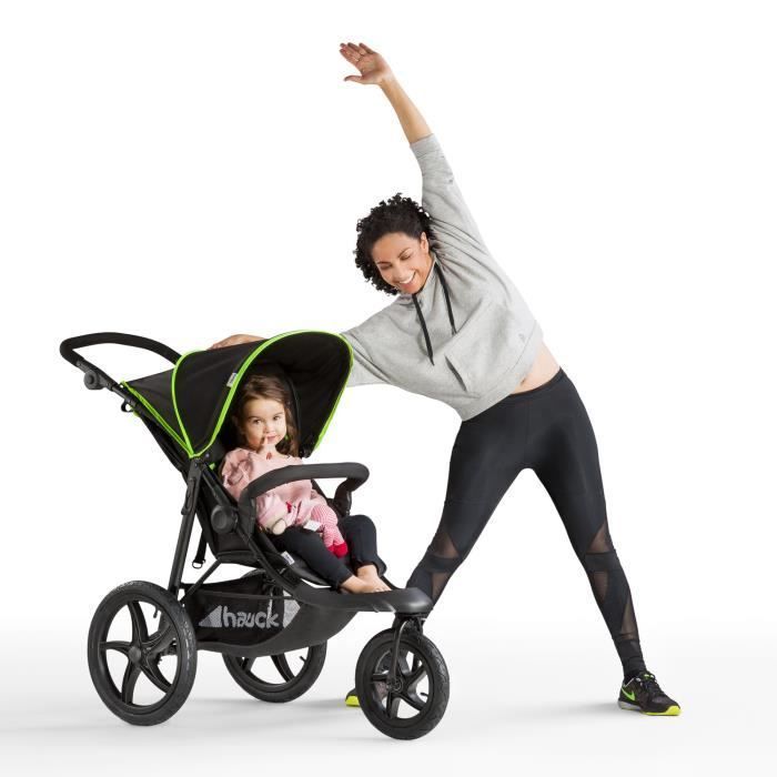 HAUCK Poussette tout terrain 3 roues Runner - noir