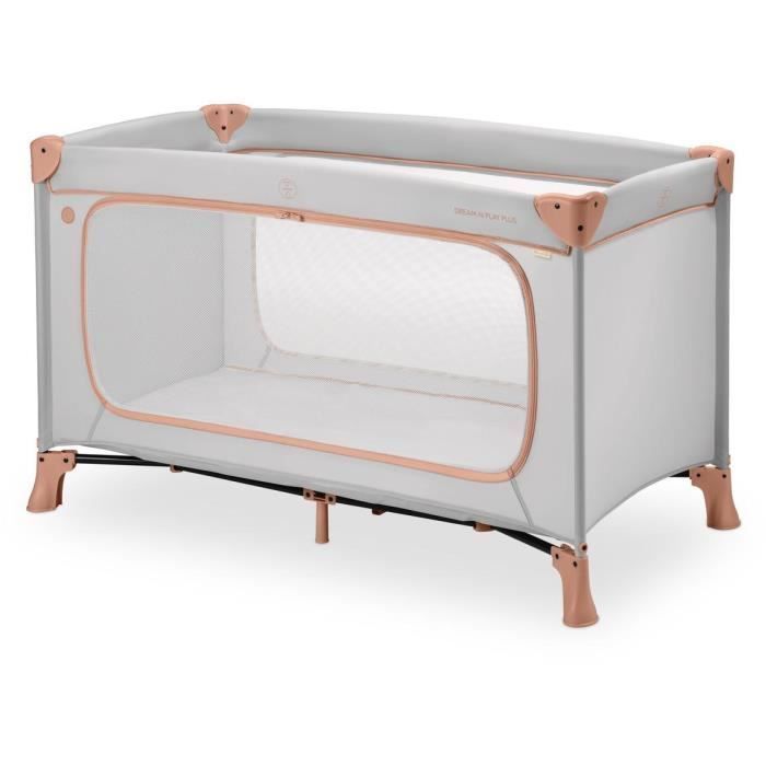 Lit de voyage - HAUCK - DREAM N PLAY PLUS - 60 x 120 cm - Dès la naissance - Pliable - Dusty Cork