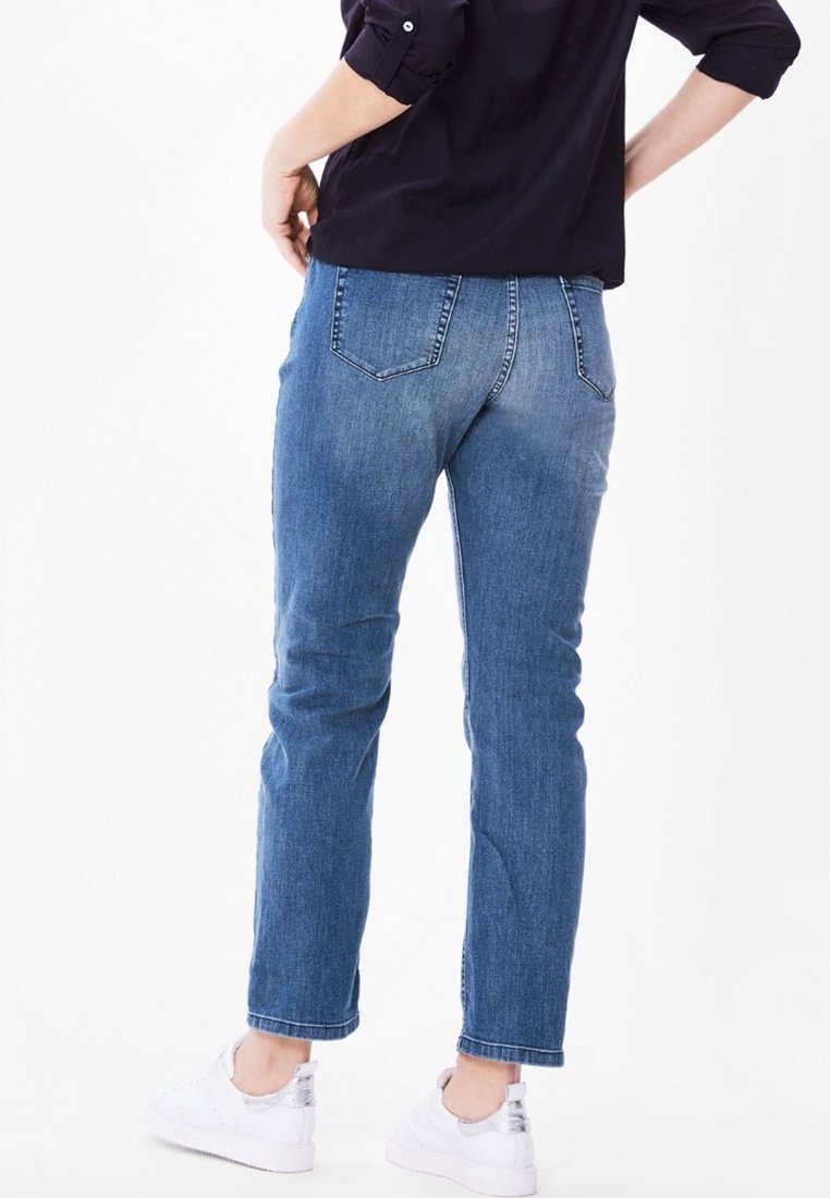 Triangle Straight leg jeans - donkerblauwe denim