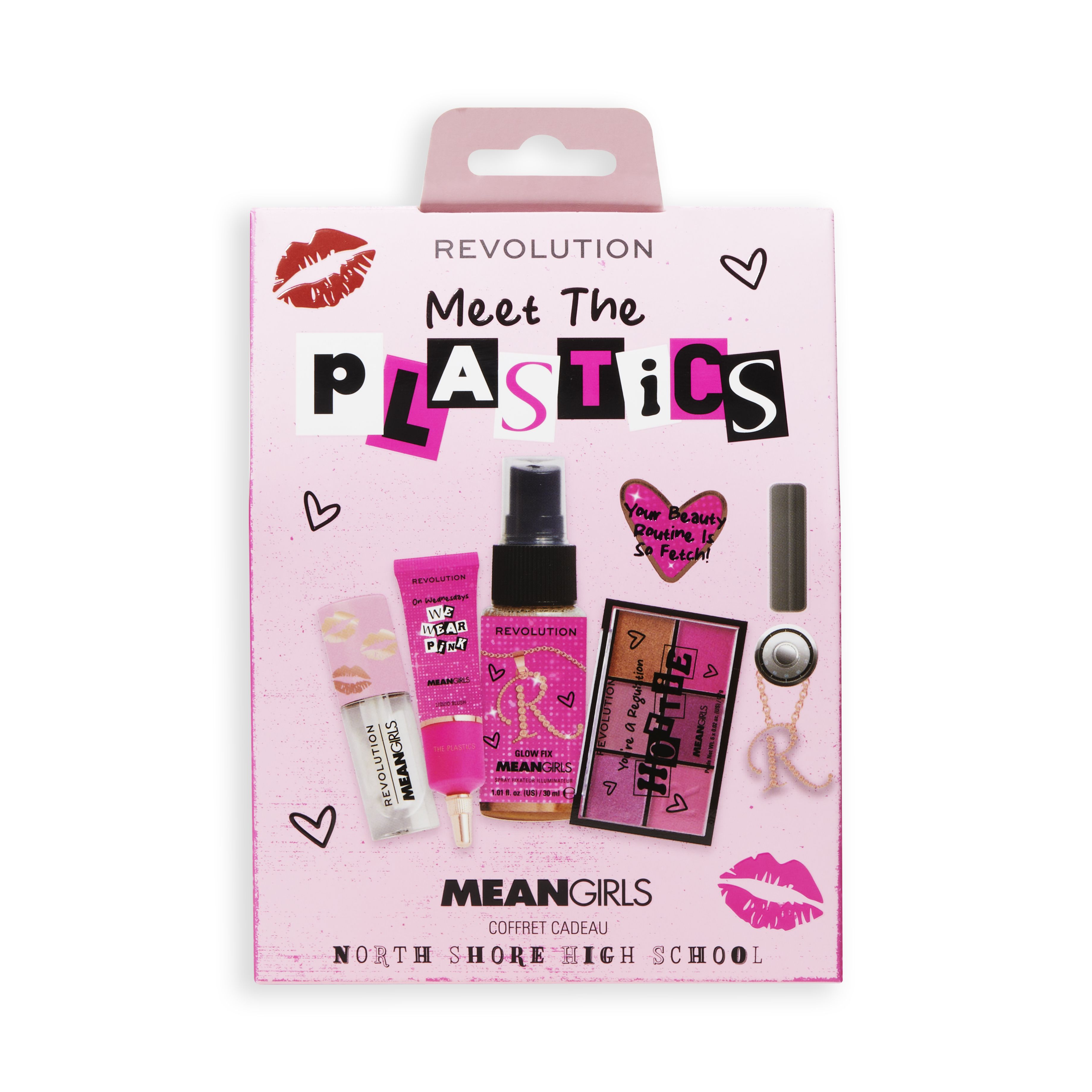 „Mean Girls“ susipažinkite su plastikiniu makiažo rinkiniu Makiažo dėklai